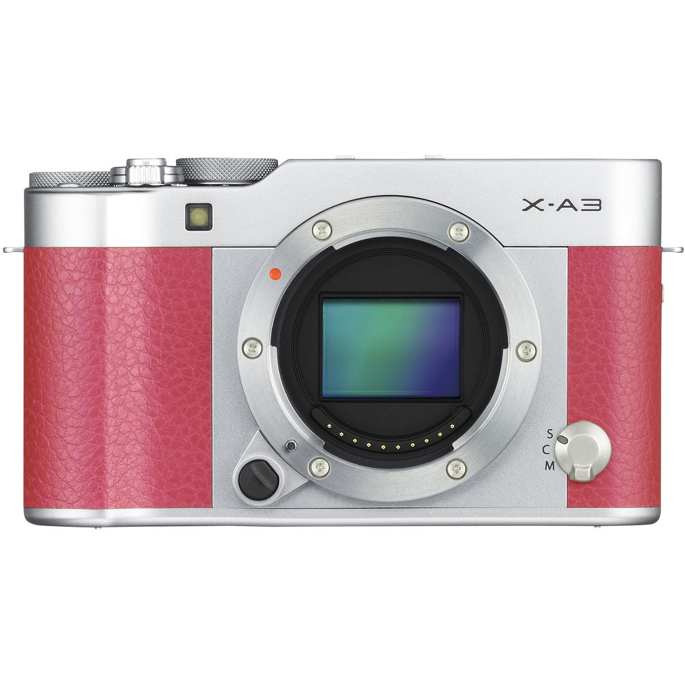 FUJIFILM X-A3 Mirrorless Digital Camera with 16-50mm Lens (Pink)
