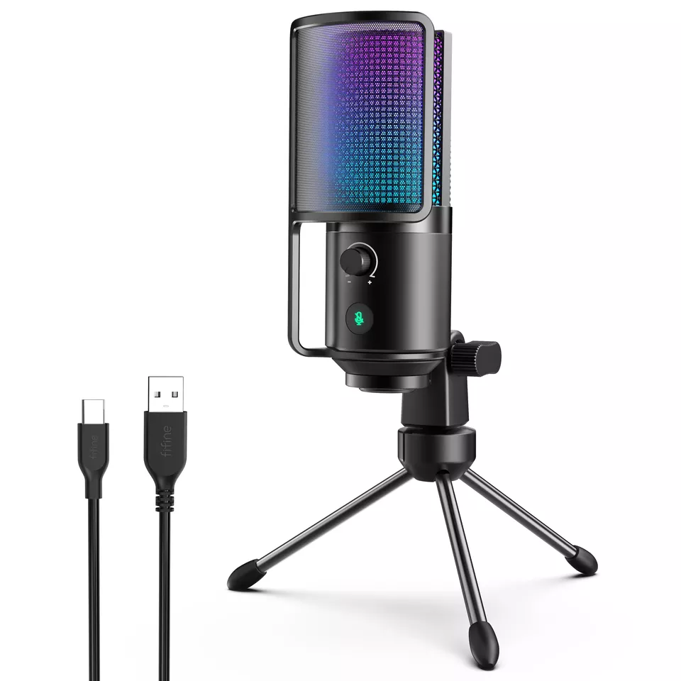Fifine Usb Microphone, Plug & Play Condenser Microphone For Pc/computer  Podcasting One Line Meeting Self Studiorecording (k056) - Microphones -  AliExpress