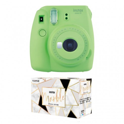 Fujifilm Instax Mini 9 Instant Camera Package (Marble Edition)