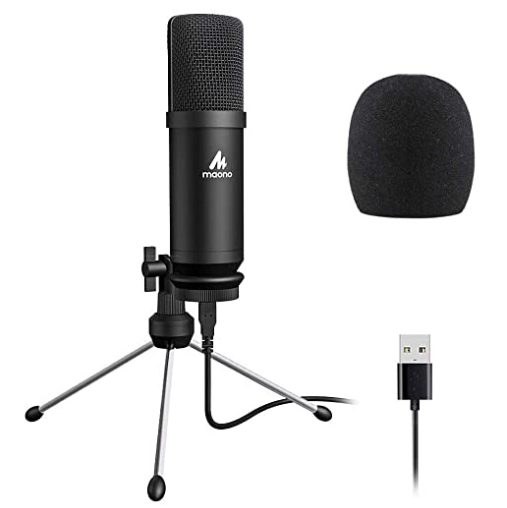 Vintage Microphone, Adjustable Condenser Microphone Clear Sound K Song Game  Wired Mic for PC, Laptop and Karaoke Stage Studio