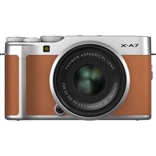 FUJIFILM X-A7 Mirrorless Camera with 15-45mm f/3.5 -5.6 OIS PZ (Camel)