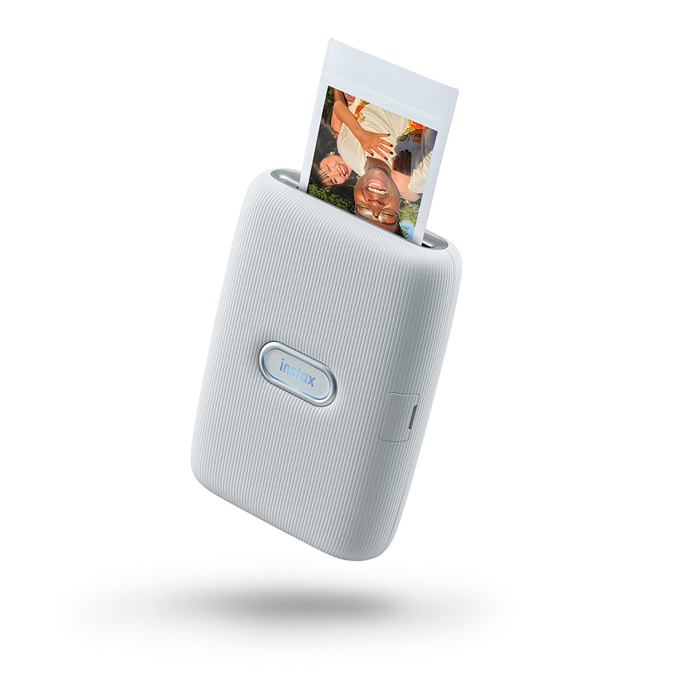 Fujifilm Instax Mini Link Pocket Portable Smartphone Photo Printer with Bluetooth Connectivity and USB Interface (Ash White)