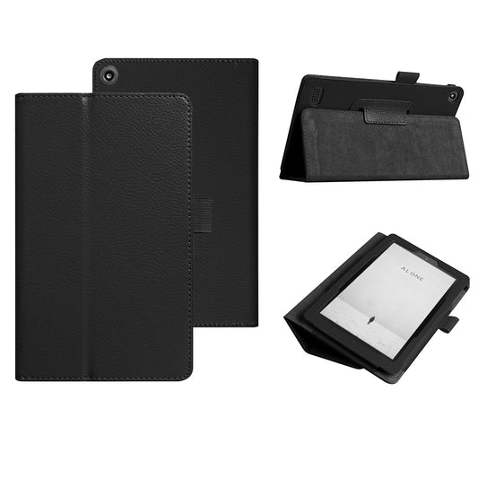 Amazon Fire 7 Tablet Black Leather Case for 7th Gen