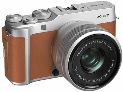 FUJIFILM X-A7 Mirrorless Camera with 15-45mm f/3.5 -5.6 OIS PZ (Camel)