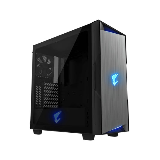 GIGABYTE AORUS C300 PC Case with 4mm Tempered Glass Panel, RGB Fusion 2.0, Detachable Dust Filter, HDMI and USB 3.1 Type-C I/O Panel | GP-AC300G