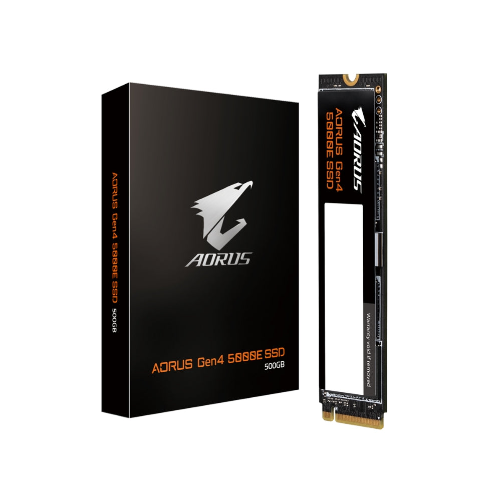 GIGABYTE AORUS 5000E 500GB 1TB M.2 NVMe Gen 4 SSD Storage Solid State Drive with 5.0GB/s Max Read Performance for Gaming Console PC Computer Laptop GP-AG450E500GB-G GP-AG450E1TB-G