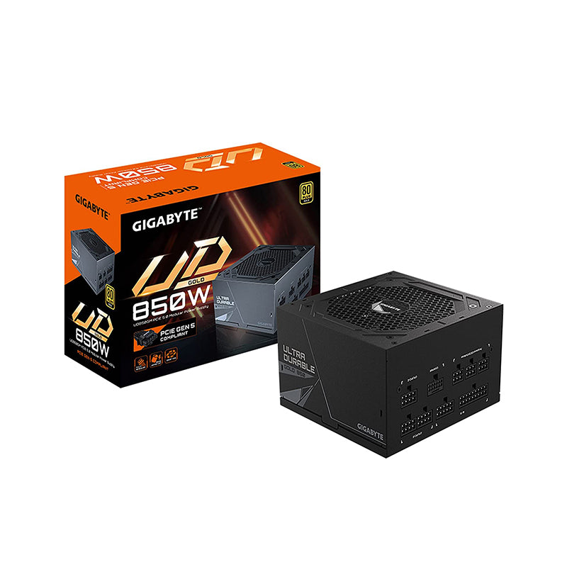 GIGABYTE UD850GM 850W 80+ Gold Full Modular Power Supply with 120mm Smart Hydraulic Bearing Fan, Over Current and Over Voltage Protection | GP-UD850GM