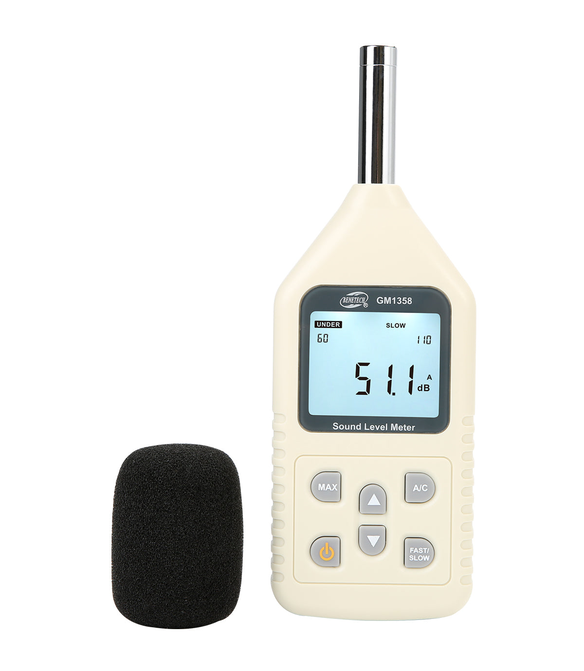 Benetech GM1358 30-130dB Digital Sound Level Meter Noise Tester