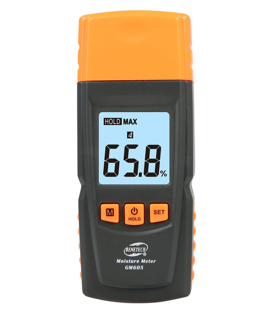 Benetech GM605 LCD Digital Wood Moisture Meter Humidity Tester 0~41%