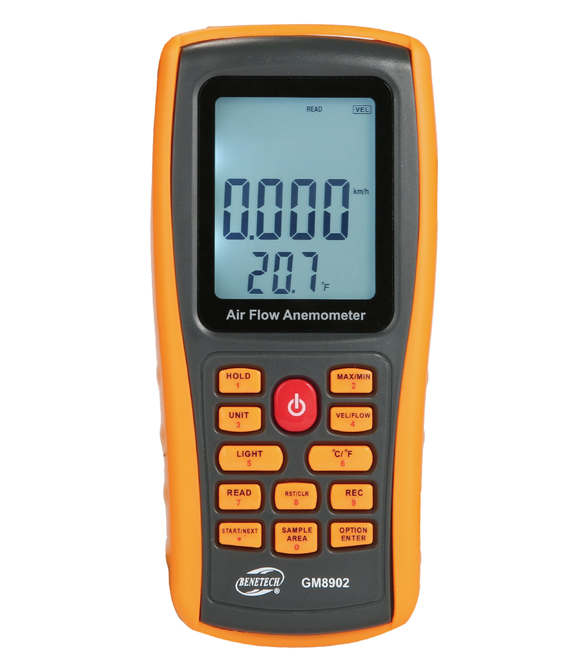 Benetech GM8902 Benetech Digital Anemometer Wind Speed Meter Air Flow Tester Measuring 0~45m/s with USB Handheld Anemometer Thermometer
