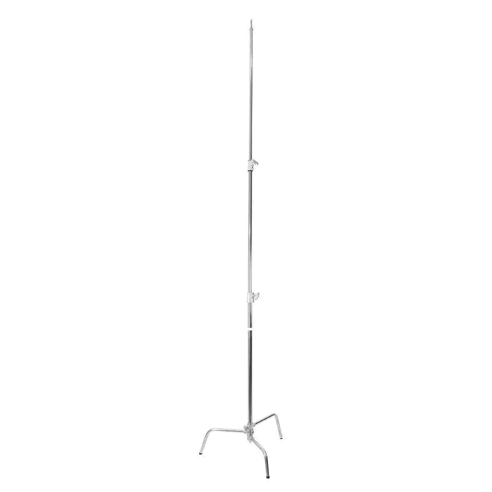 Godox 270CS Aluminum 270CM C-Stand with Boom Arm, Grip Head and Removable Turtle Base 10kg Max Payload for Studio Equipment (Silver)
