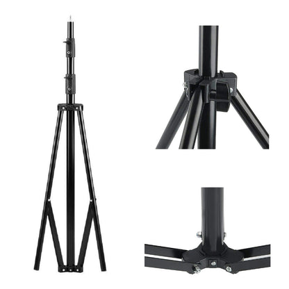Godox 303 3-Section Aluminum 260CM Studio Light Stand with Spring Load Locking T-Knobs and Universal Spigot for Lighting Equipment