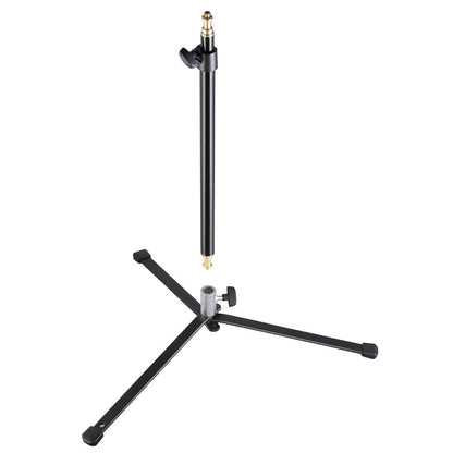 Godox 90F Foldable 2-Section 86cm Floor Studio Light Stand with 3Kg Load Capacity and Removable Base