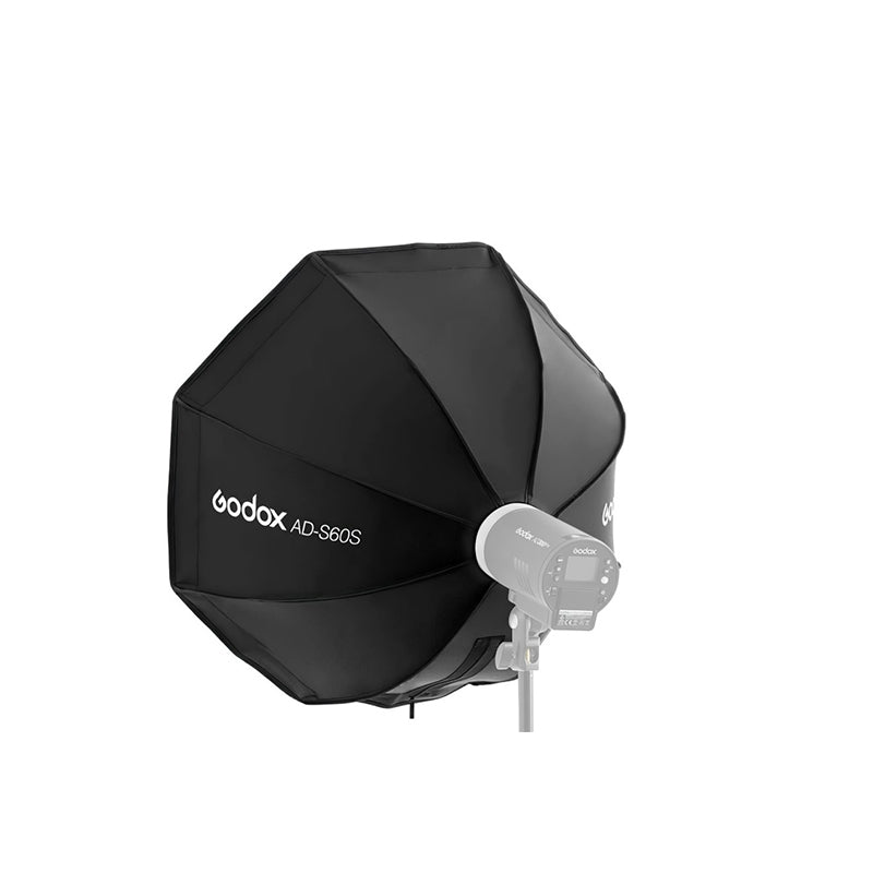 Godox AD-S60S 60cm Octagon Quick Fold Softbox with Grid and Mount for AD300Pro, A400Pro, ML60 LED Lights and Studio Photography
