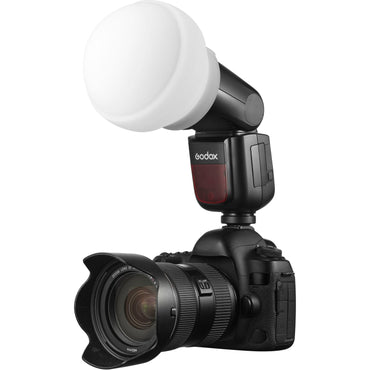 Godox AK-R22 Collapsible Diffusion Dome Soft Silicone Flash Diffuser Head for V1 Series, AD100Pro, AD200Pro, H200R