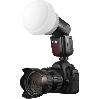 Godox AK-R22 Collapsible Diffusion Dome Soft Silicone Flash Diffuser Head for V1 Series, AD100Pro, AD200Pro, H200R