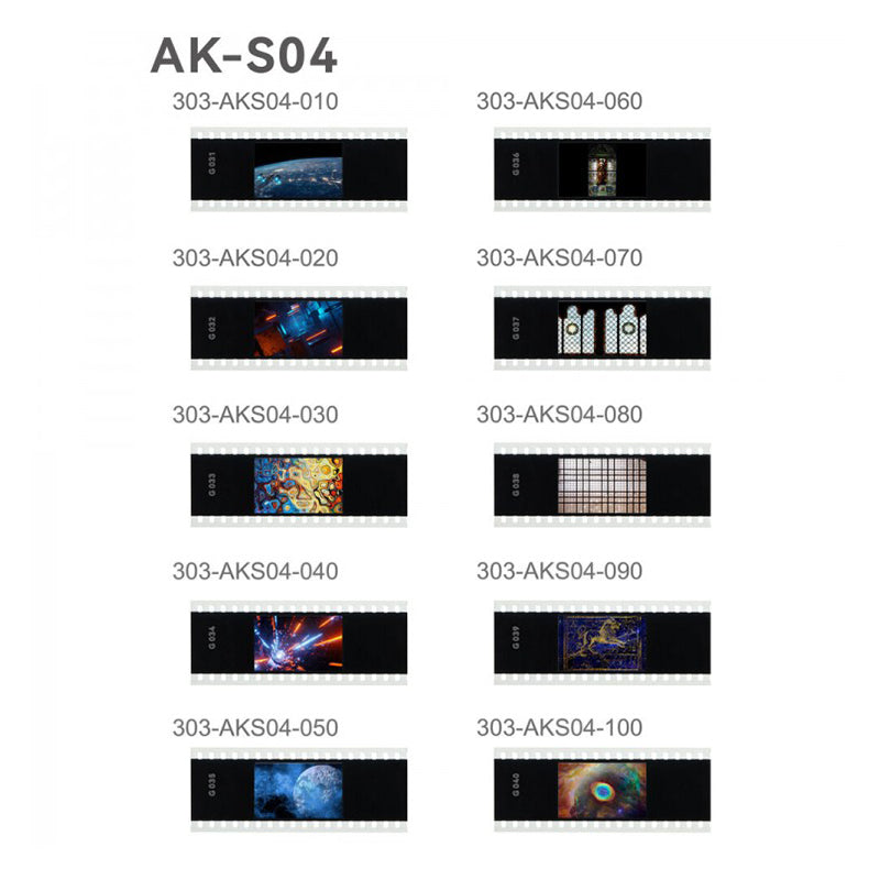Godox AK-S Full Slide Kit (60PCS) with Assorted Unique Filters Designs for AK-R21 Projection Attachment and Camera Flash