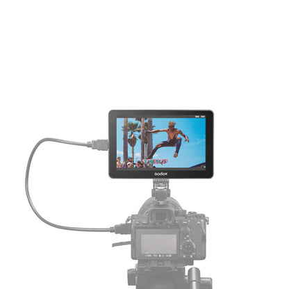 [CLEARANCE] Godox GM6S 4K UHD HDMI 5.5" Ultra Bright Camera Monitor with IPS Touchscreen Display, 3D LUT Import via SD Card Slot, DCI Video Support, USB Type-C Port