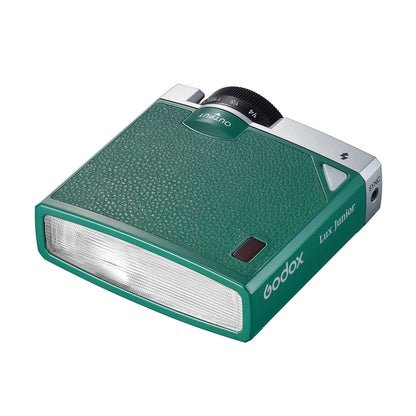 Godox Lux Junior Retro Camera Flash with Manual and Auto Flash Modes, Optical Mode with S1 and S2 Settings and Vintage Design for Street and Candid Photography (Mint Blue)