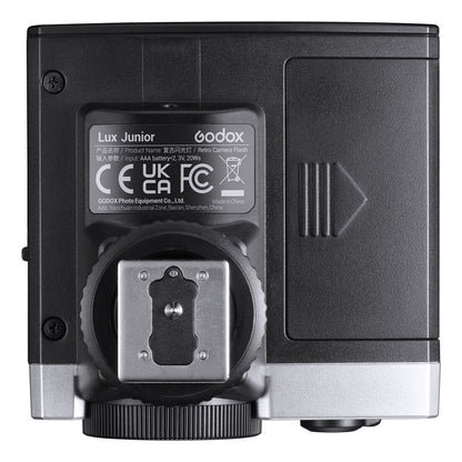 Godox Lux Junior Retro Camera Flash with Manual and Auto Flash Modes, Optical Mode with S1 and S2 Settings and Vintage Design for Street and Candid Photography (Mint Blue)