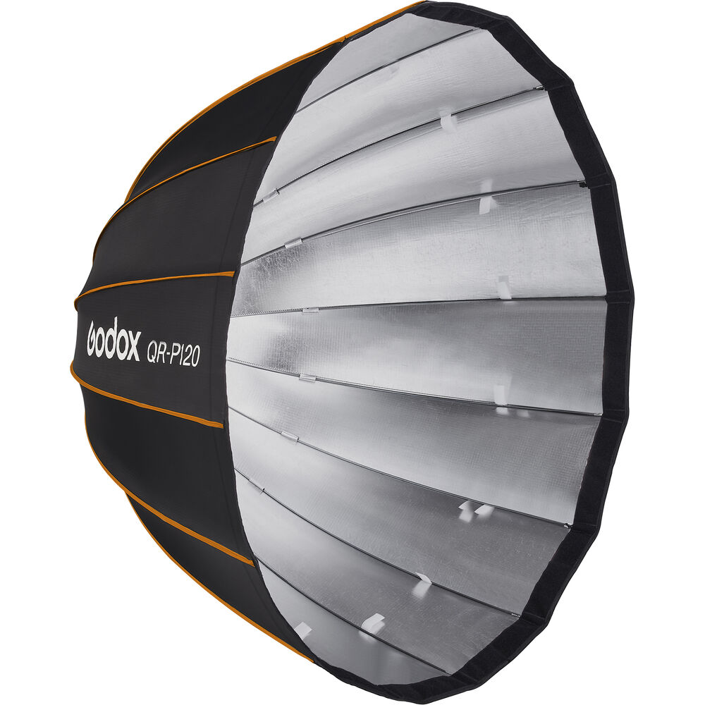 Godox QR-P120 120CM Deep Parabolic Quick Setup Bowens Mount Flash Speedlight Diffuser Reflector