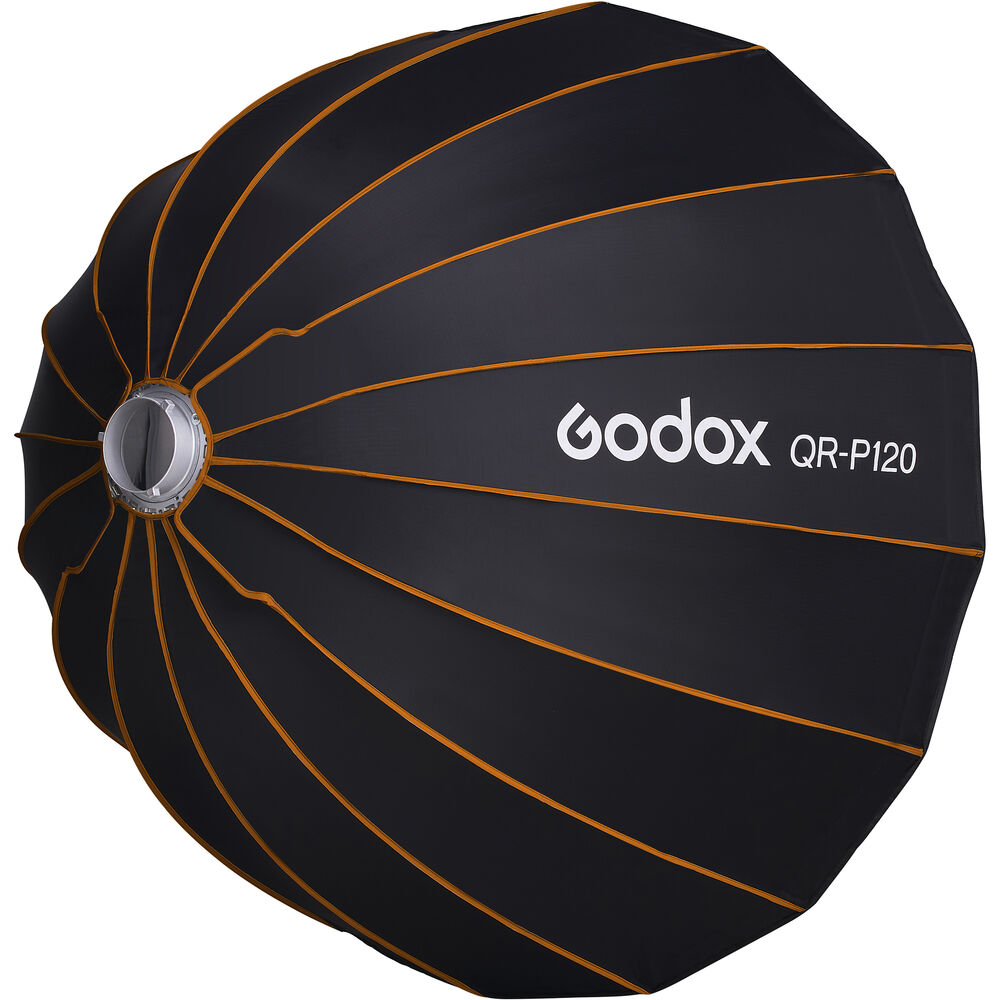 Godox QR-P120 120CM Deep Parabolic Quick Setup Bowens Mount Flash Speedlight Diffuser Reflector