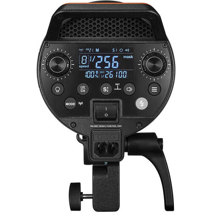 Godox QT600IIIM Flash Head 600W/s LED 2.4G Wireless with LCD Display and Built-in S1 and S2 Slave Trigger Modes