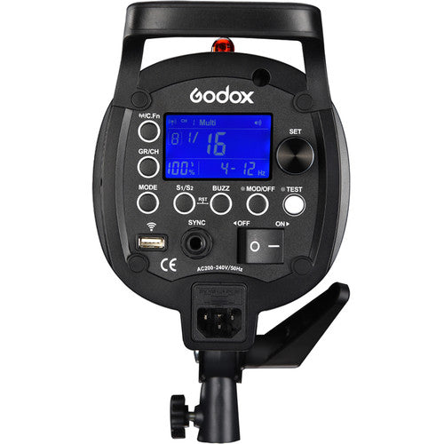 Godox QT600IIM High Power 600W 5600K Studio Flash Head 32 Channels with LCD Display, 150W Modeling Lamp and Built-in 2.4Ghz Wireless X System