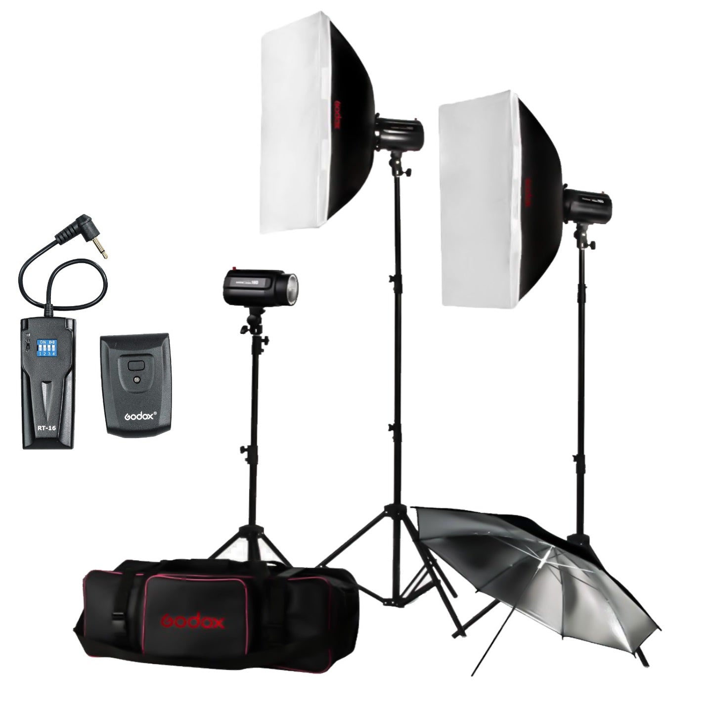 Godox H160-B 160 Lighting Mini Pioneer Studio Flash Strobe 160W Studio Flash Kit Video Photo Studio lighting kit Flash Kit