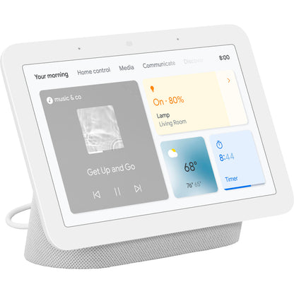 Google Nest Hub (2nd Gen) 7" Smart Home Controller with Google Assistant, WiFi Bluetooth Wireless Connectivity, Touchscreen Display, Alarm and Speaker (Chalk, Charcoal, Sand)