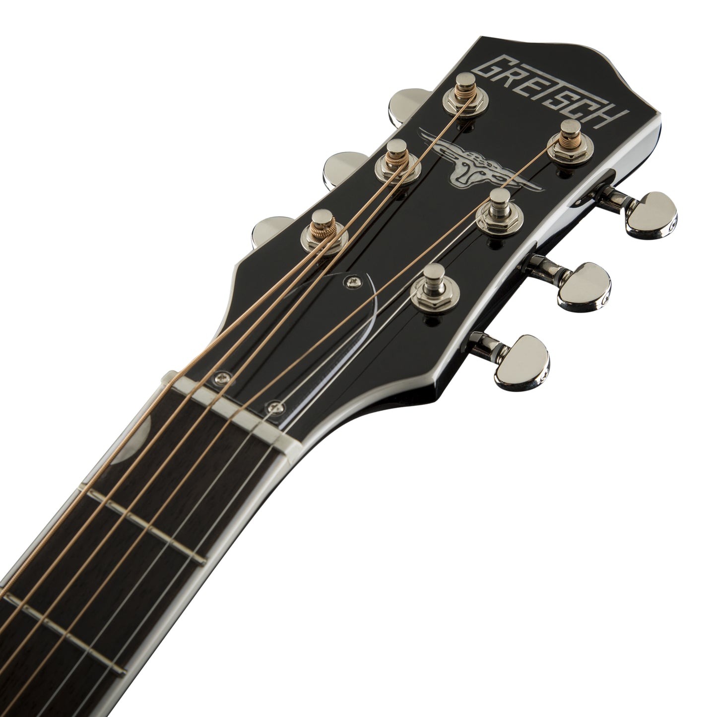 Gretsch G5013CE Rancher Junior Jr Acoustic Electric Guitar with Deluxe Tuners, Volume Tone Control, Right-Handed (Black)