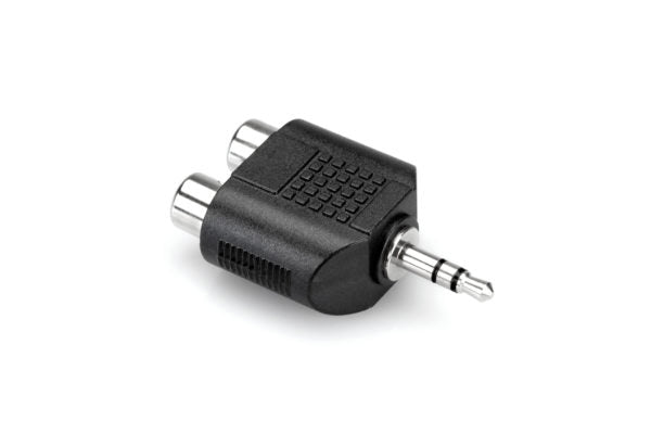 Hosa Technology GRM193 Male Stereo 3.5mm Mini to 2 Female RCA Adapter