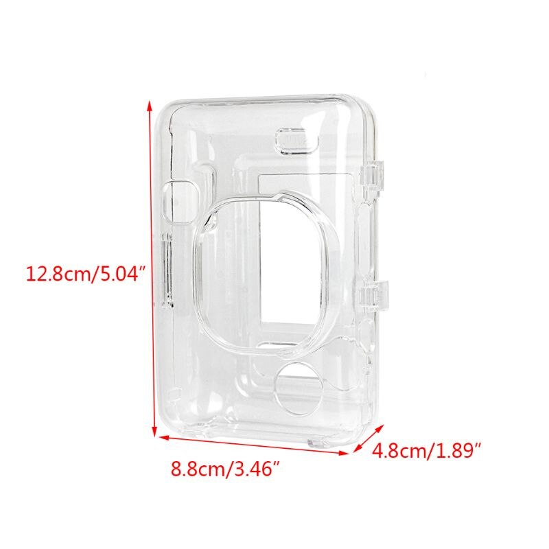 Pikxi CL-01 (CL01) Fujifilm Instax LiPlay Instant Camera Clear Transparent Case White