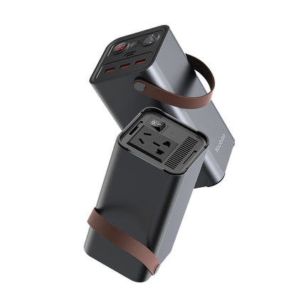 [CLEARANCE] Yoobao EN1S 150W 26400mAh Portable Power Station Powerbank PD45W Power Delivery Two-Way Quick Charging USB Type C with Built-in AC Inverter, LED Lights (Grey)