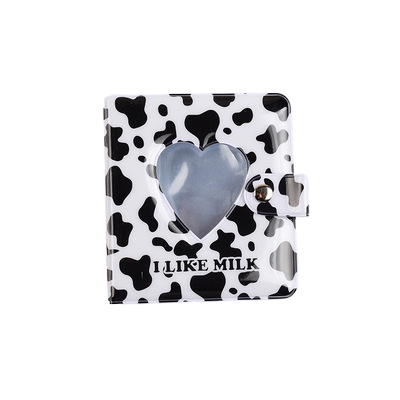 [CLEARANCE] Pikxi 25 Pockets Cute Heart Mini Instant Film Photo Album with Transparent Pages for FUJIFILM Instax Mini Film Camera, Picture and Card Holder | AMH50-04 PEACH