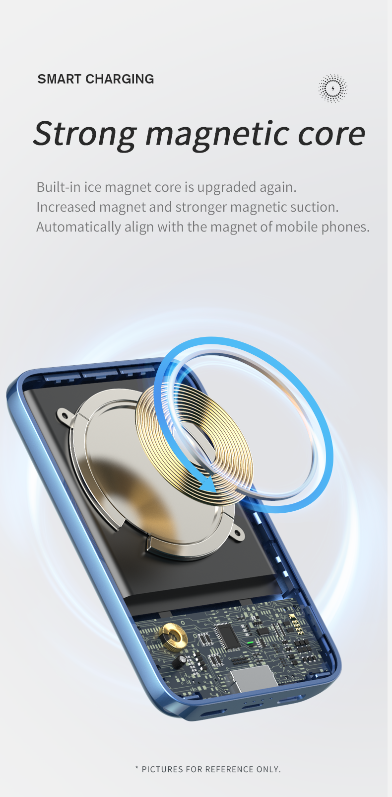Yoobao 15W 5000mAh Wireless Magnetic Powerbank Type C Quick Charge for Smartphones