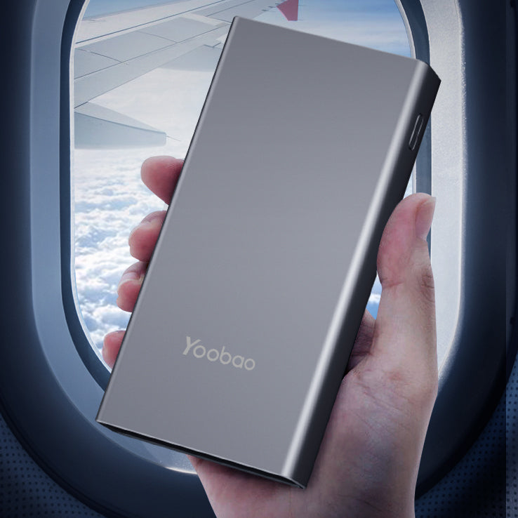 Yoobao 99Wh 26800mAh (PD45W, 22.5W, 18W) 3 Input and 4 Output Quick Charging High Capacity Power Bank, Grey