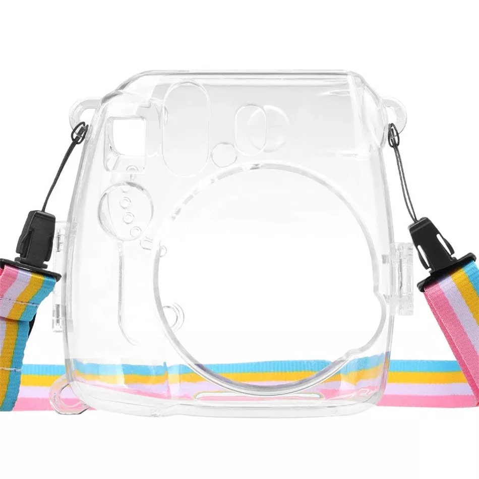 Pikxi Clear Acrylic Transparent Case with Adjustable Sling Strap for Fujifilm Instax Mini 11 Camera (CMP11-01)