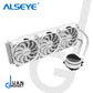 Alseye MAX360 Max Series 360mm Liquid Cooler with RGB Support and Remote Control for AMD and Intel Maintream Processors (White, Black)