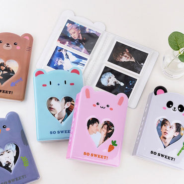 [CLEARANCE] Pikxi Cute Animal Photo Album  64 Pockets 3 Inches Pictures Holder Book For Instax Mini Camera