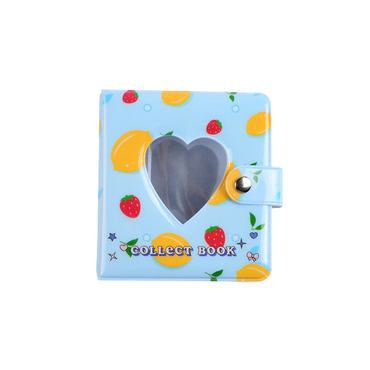 [CLEARANCE] Pikxi 25 Pockets Cute Heart Mini Instant Film Photo Album with Transparent Pages for FUJIFILM Instax Mini Film Camera, Picture and Card Holder | AMH50-04 PEACH