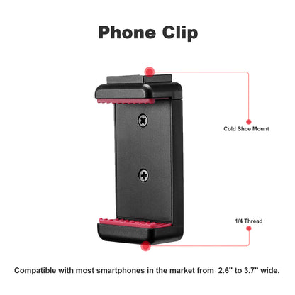 Ulanzi Smartphone Vlog Kit Set - Sairen VM-Q1 Mic + Ulanzi MT-08 Mini Tripod + Ulanzi ST-07 Phone Holder for Vlogging Livestream Youtube