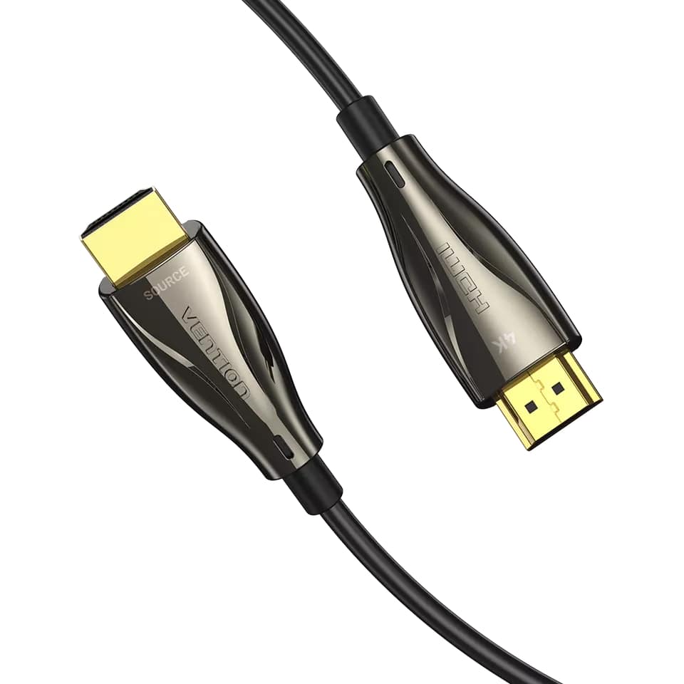 Vention HDMI 2.0 Male to Male Optical Fiber Cable with 18Gbps Data Transfer and 4K UHD Support (20M, 30M, 40M, 50M, 60M, 80M, 100M)| ALAB Vention HDMI 2.0 Male to Male Optical Fiber Cable with 18Gbps Data Transfer and 4K UHD Support (20M, 30M, 40M, 50M, 60M, 80M, 100M)| ALAB