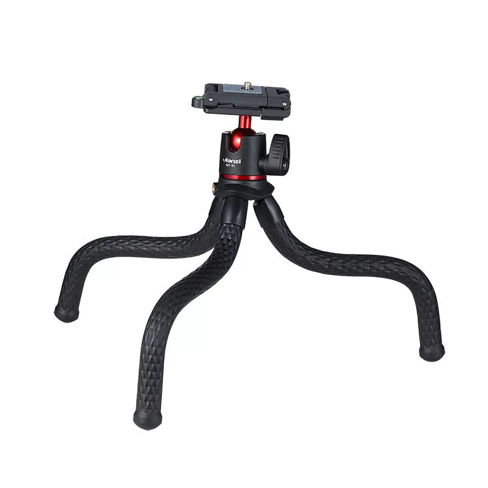 Ulanzi MT-11 Travel Flexible Octopus Mobile Phone DSLR Tripod 2 in 1 Foldable Clip Magic Arm Quick Release Plate