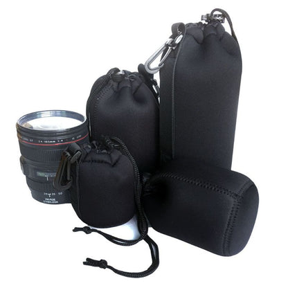 Pxel Neoprene Waterproof Soft Camera Lens Pouch Storage Bag Black
