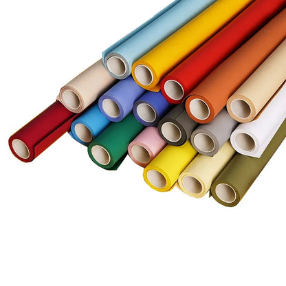 Pxel P136-62 1.35 x 10m Seamless Assorted Solid Color Paper Photo Background Backdrop for Professiol Studio Photography (Plum)