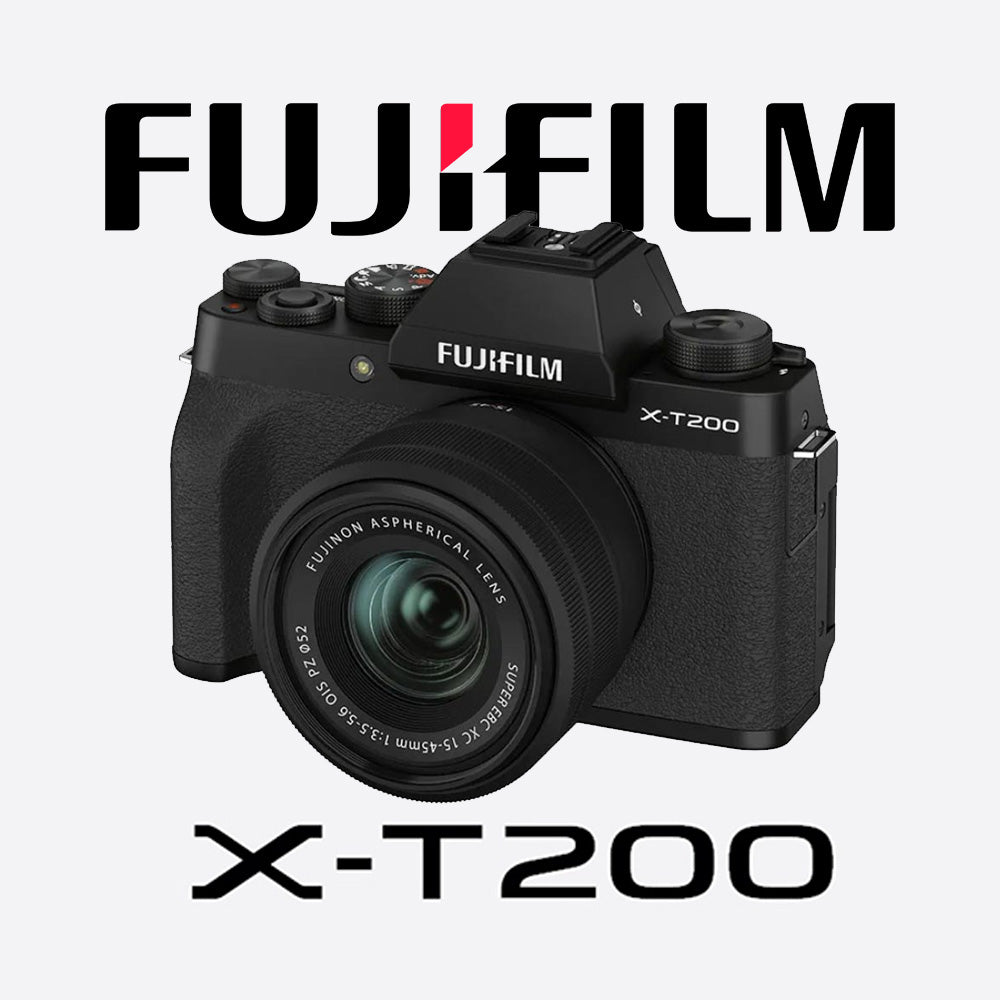 Fujifilm X-T200 Digital Mirrorless Camera Fujinon XC 15-45mm f/3.5-5.6 OIS PZ Lens
