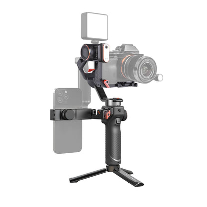[CLEARANCE] Hohem iSteady MT2 Kit 4-in-1 Camera Gimbal with 3-Axis Stabilizer, Built-in AI Tracker, Magnetic Fill Light CCT/RGB for  Compact Camera, Action Camera, Smartphone, Sony ZV-E10, A7S III, FX3, A6000, Canon EOS R5, R8, Nikon Z7 II, Z50