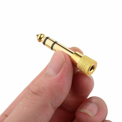 Hosa GHP-105 3.5mm TRS Female to 1/4" TRS Male Audio AUX Adapter for Headphone to Stereo Phone Jack