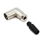 Hosa 3-Pin Right Angle XLR Female/Male Clamp Strain Relief Cable Mount Connector for Speakers | XRR-318F, XRR-318M
